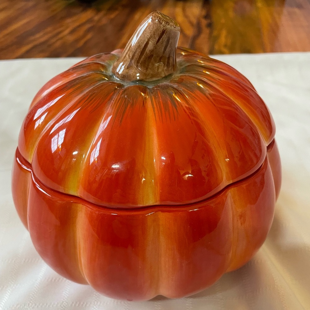 Pumpkin candy jar